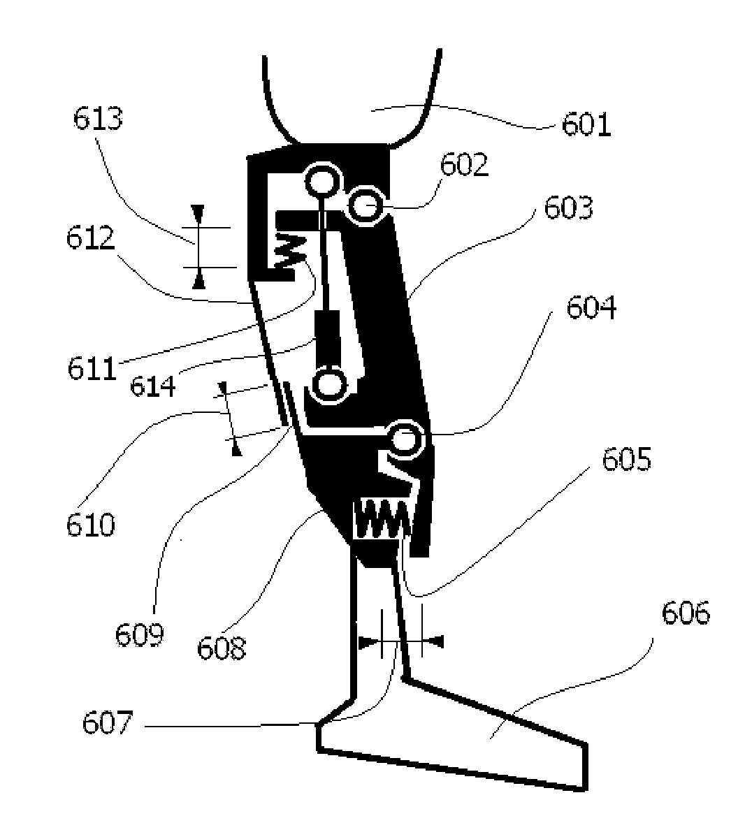 Prosthesis having movement lock