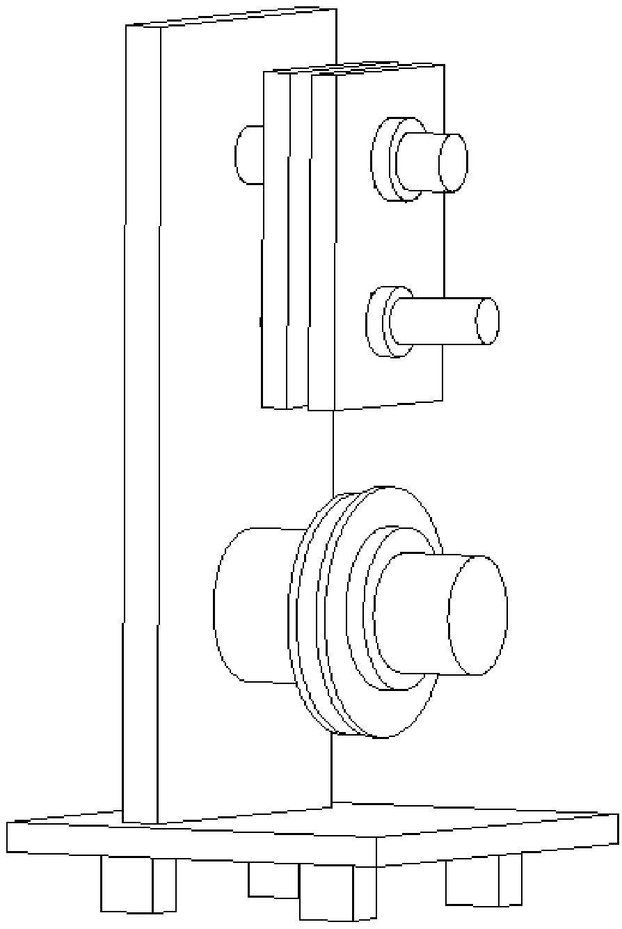 Winding locating tooling of preimpregnated glass rove tape