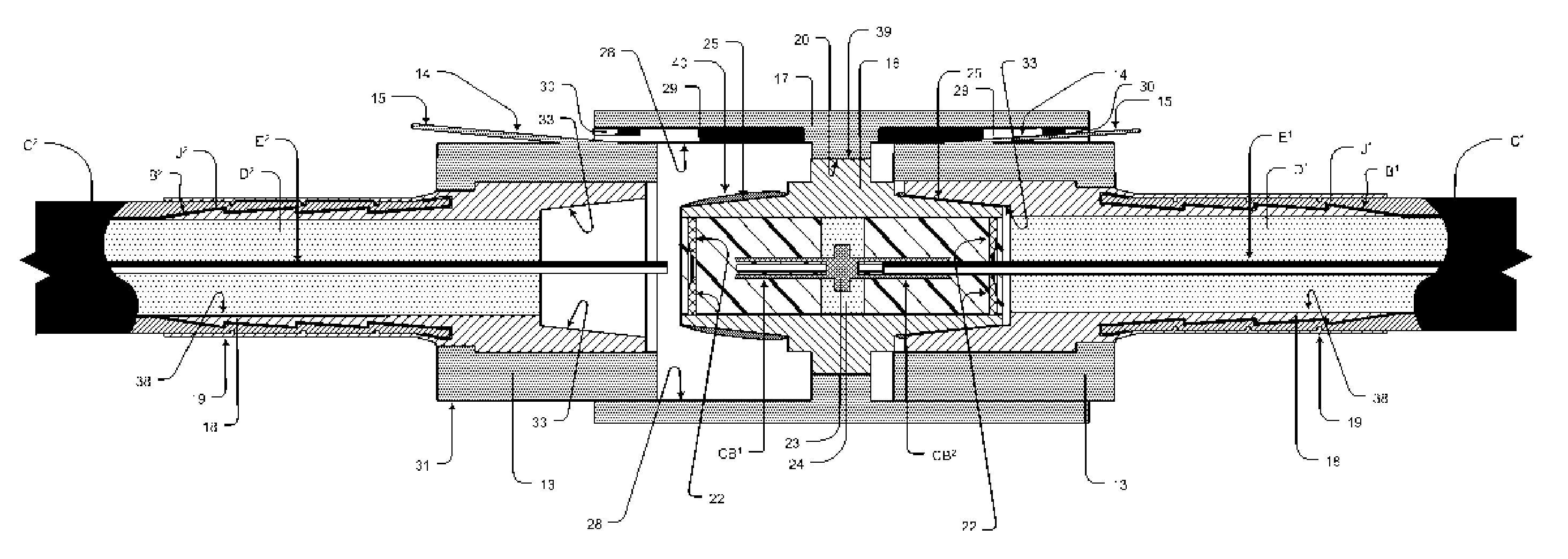 Rj "f", modular connector for coaxial cables