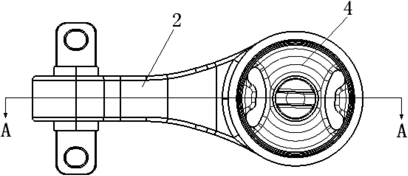 Vehicle rightwards suspending device