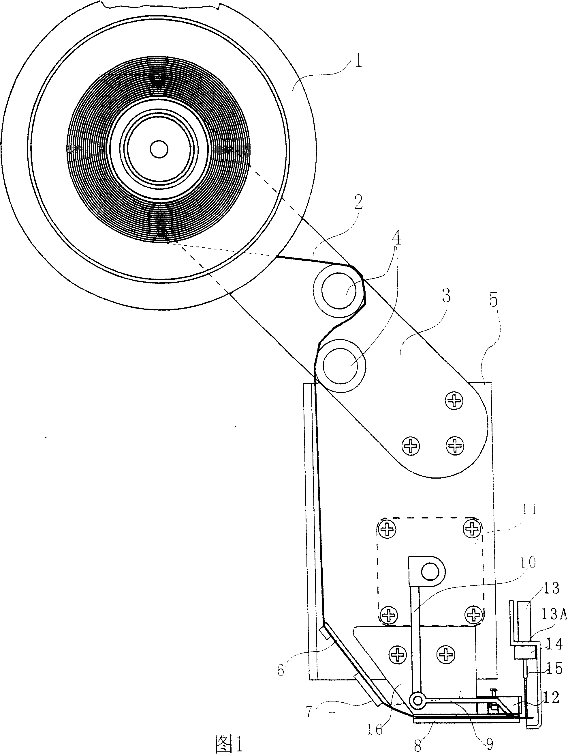 Paillette drive method for needling equipment and driving device