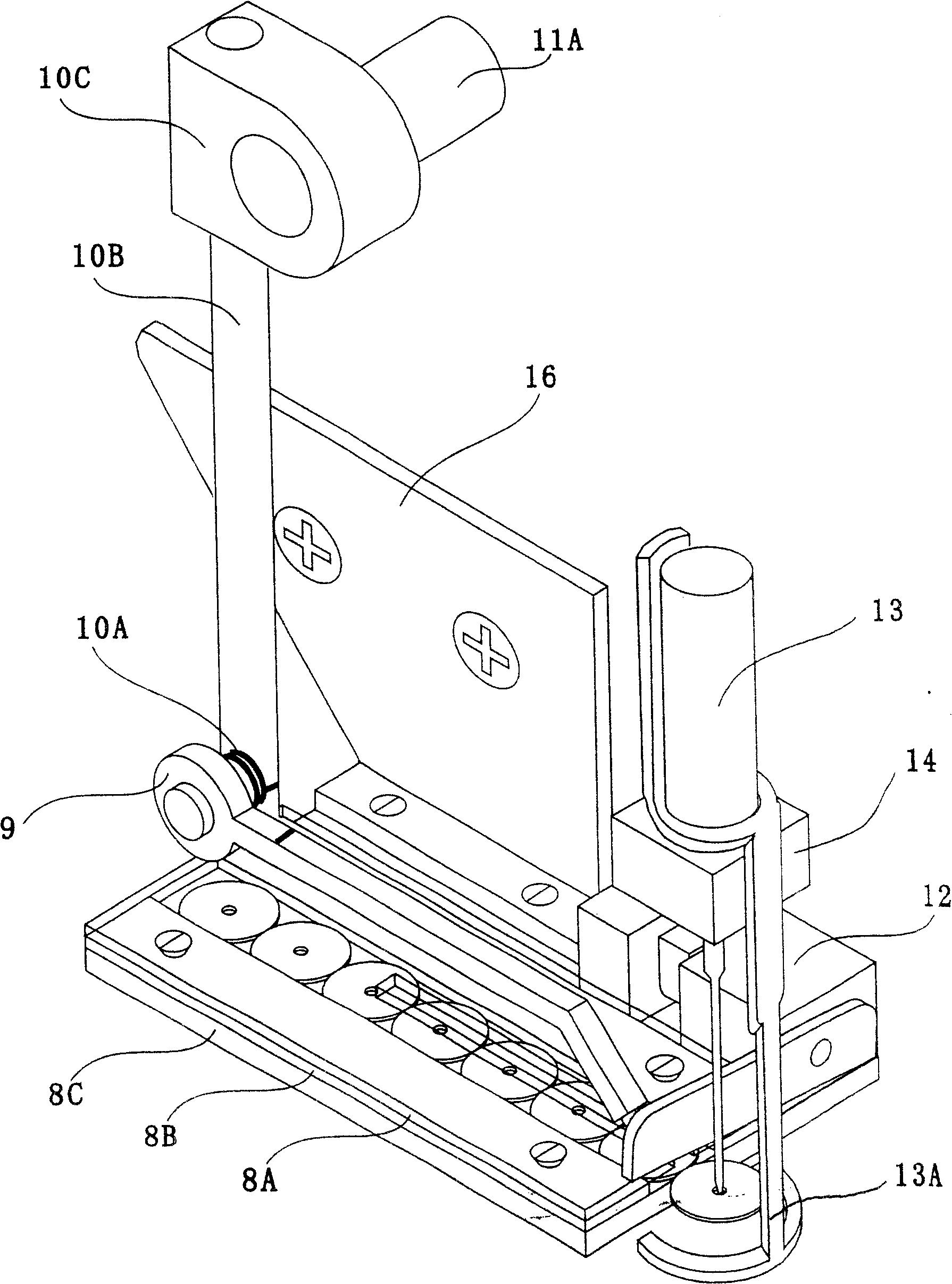 Paillette drive method for needling equipment and driving device