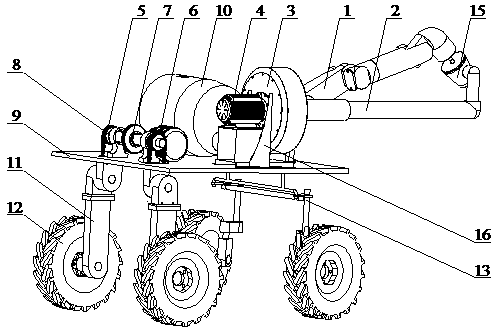 Safflower picking robot