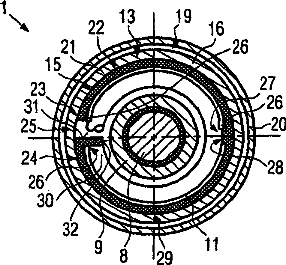 Tensioner for an endless drive