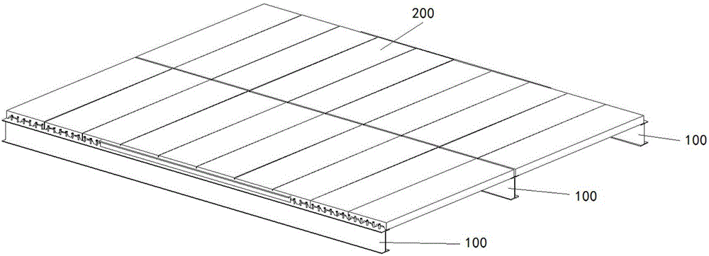 H+T type component and combination beam of H+T type component and floor