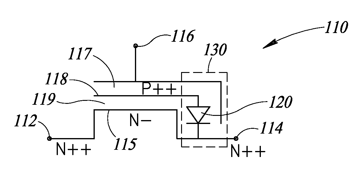 Semi-floating gate fet