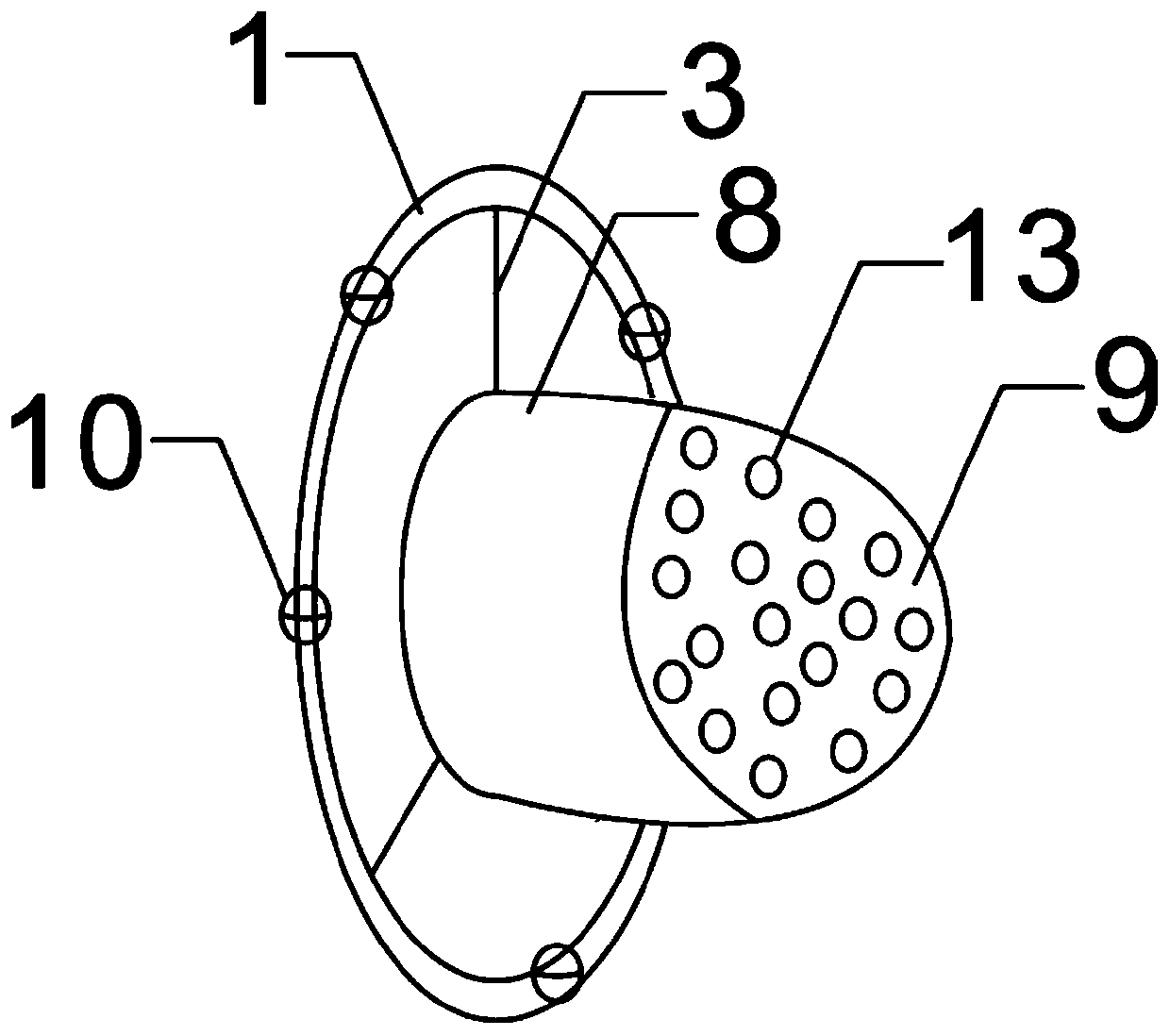 Embedded stoma device