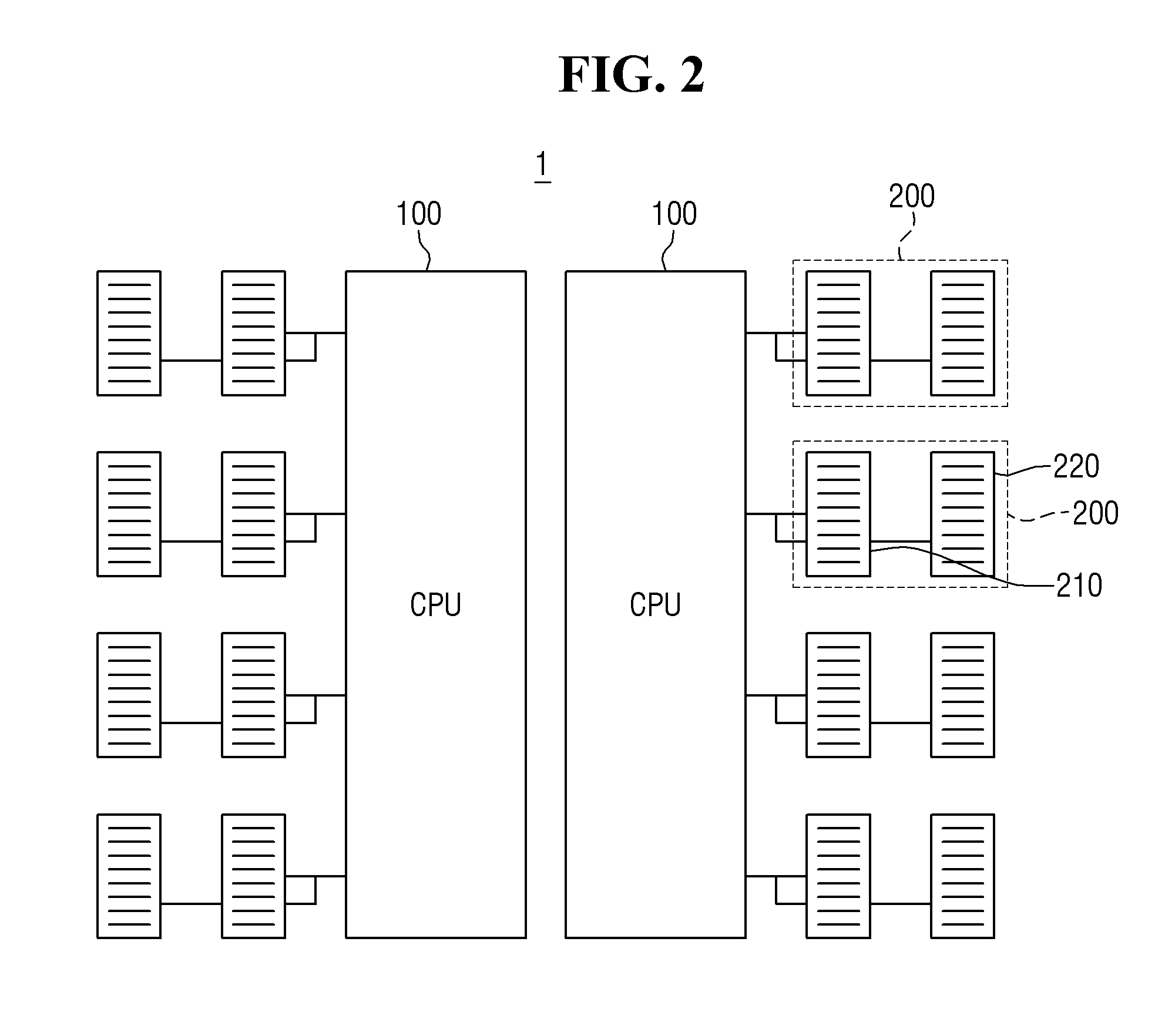 Hybrid memory module structure and method of driving the same