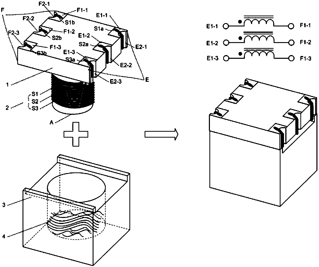 Patch type inductive element and manufacturing method thereof