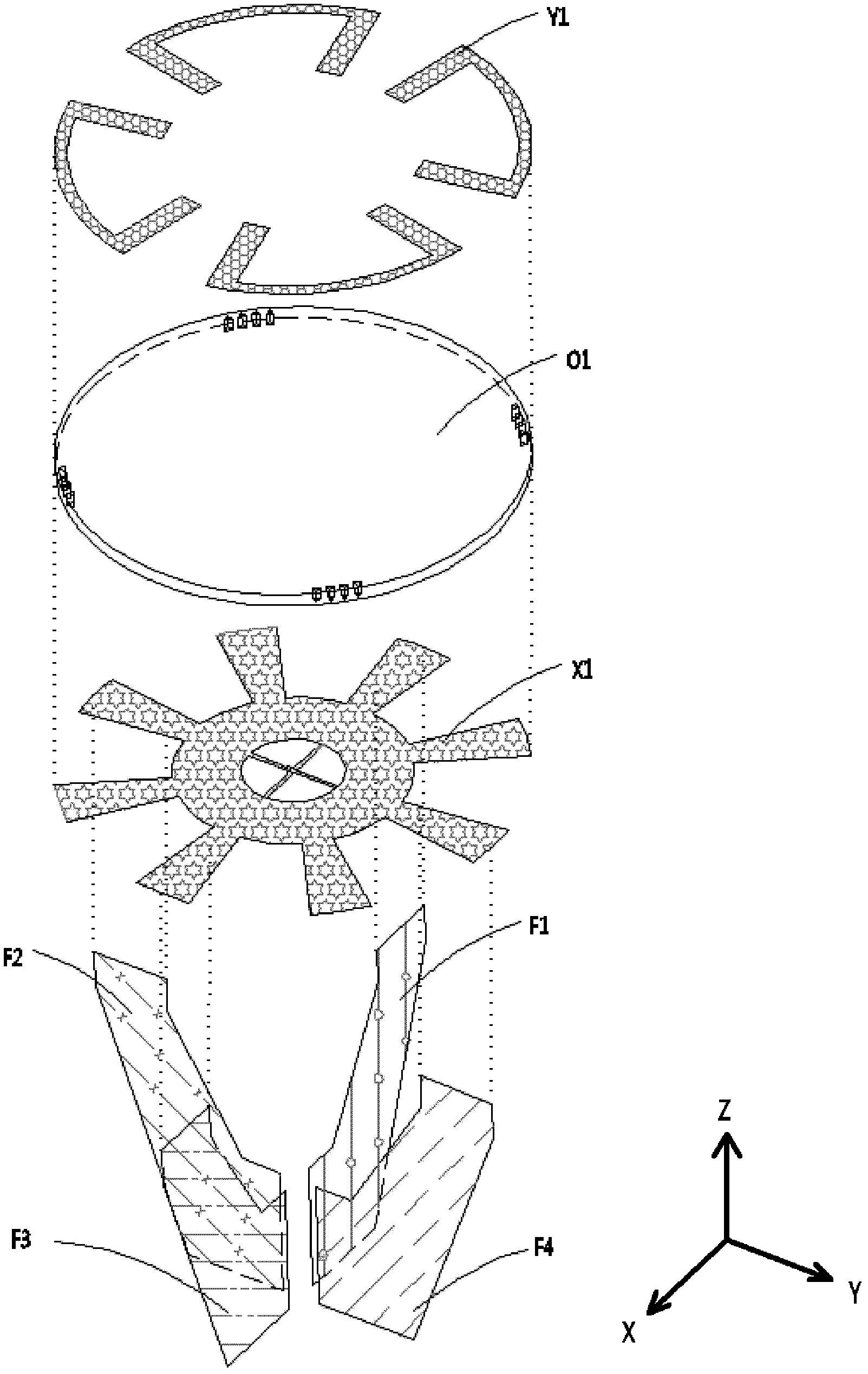 Omni-directional radio frequency identification tag antenna and radio frequency identification tag