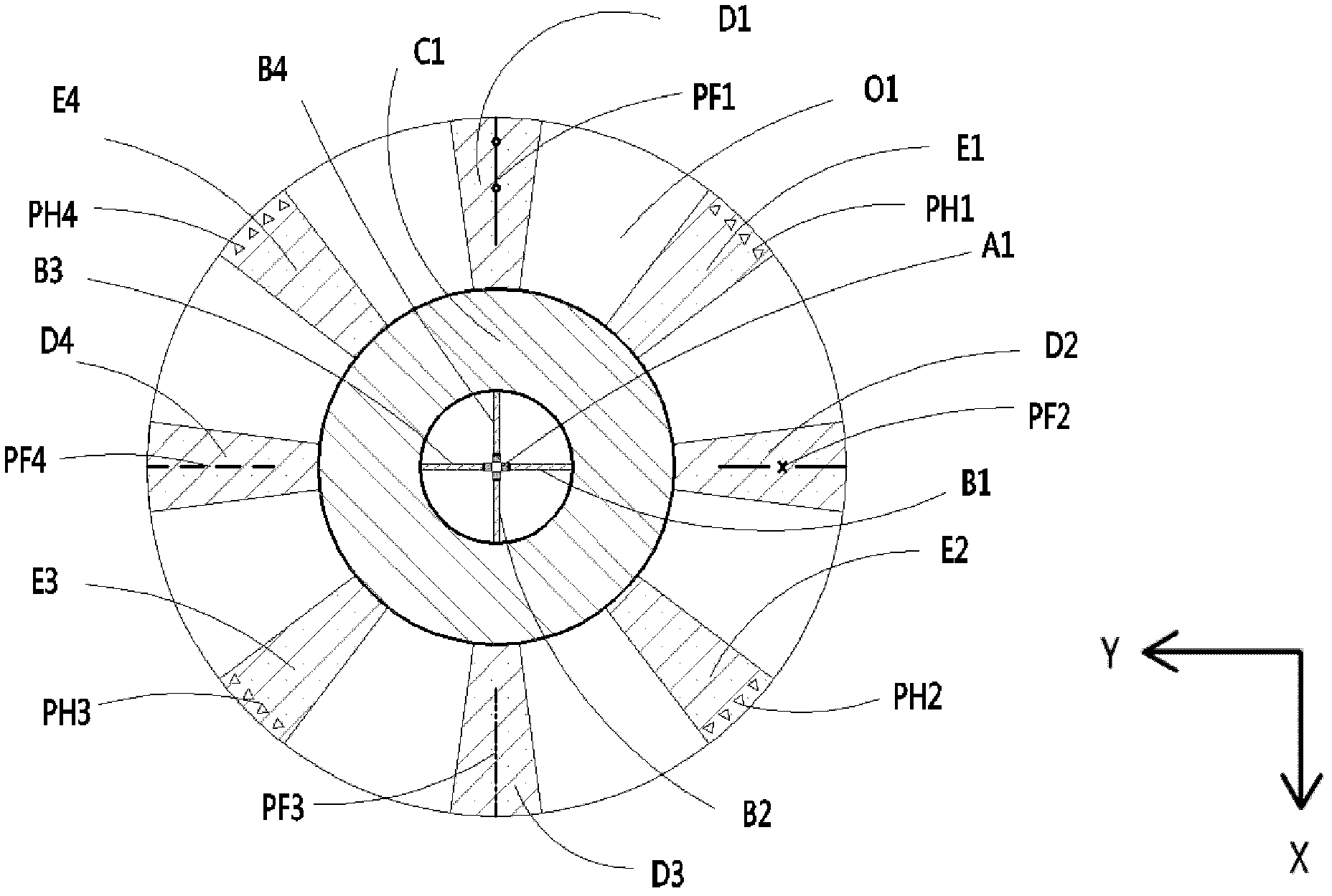 Omni-directional radio frequency identification tag antenna and radio frequency identification tag