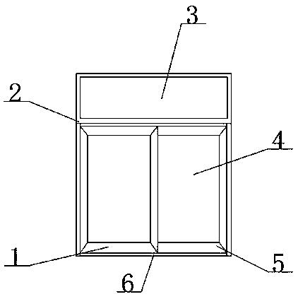 A window frame that is easy to clean dust