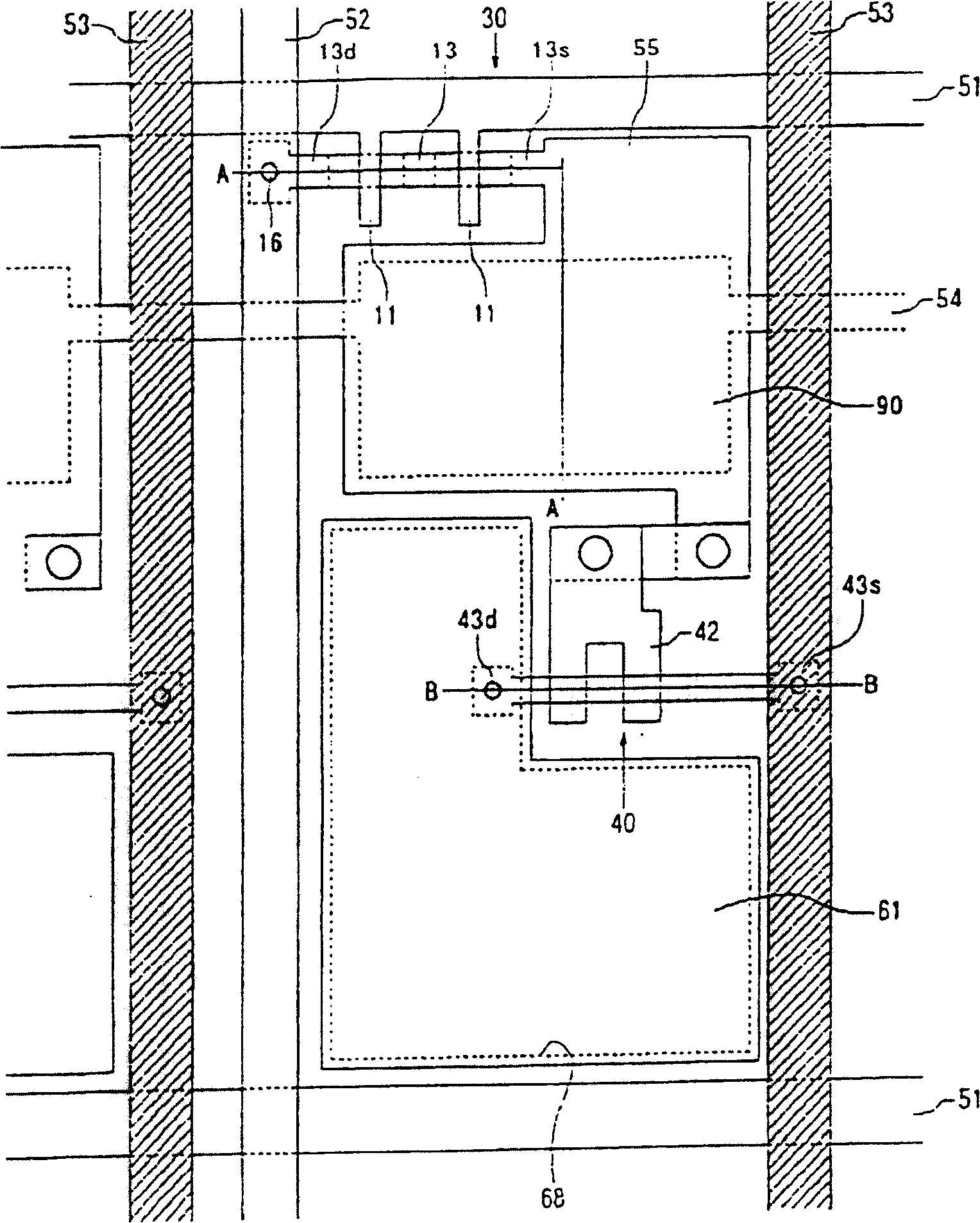 Distributing structure, it mfg. method and optical equipment