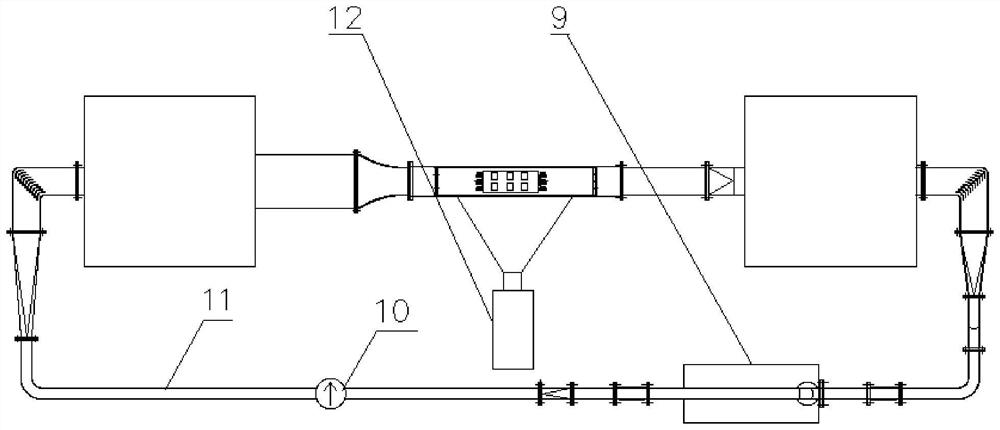 Flexible wall surface resistance reduction and pulsating pressure reduction effect testing device and use method