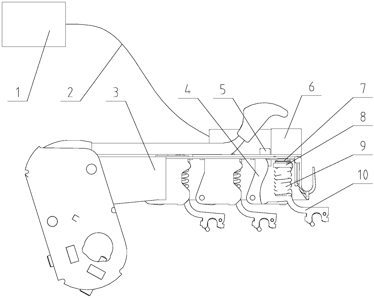 Novel intelligent electric pressure-adjusting spring cradle