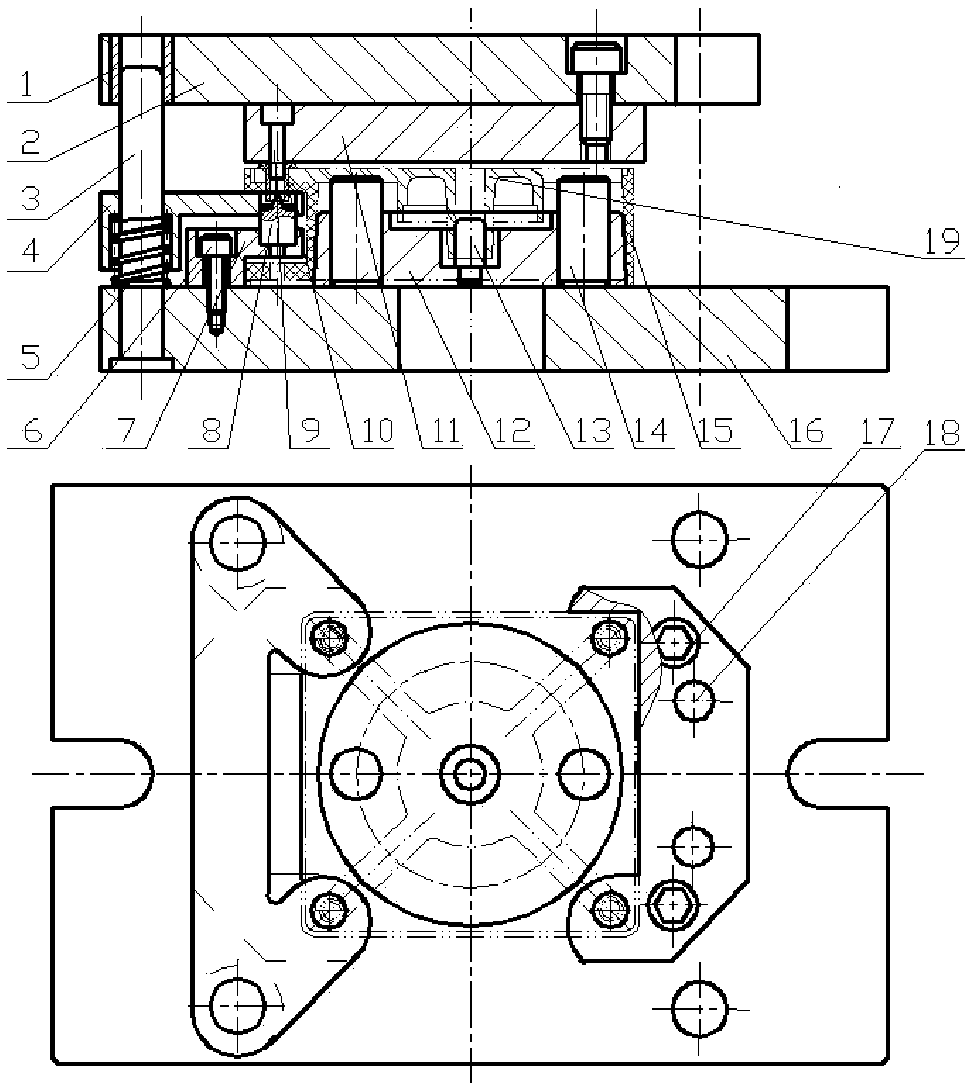 Floating location chassis riveting tool