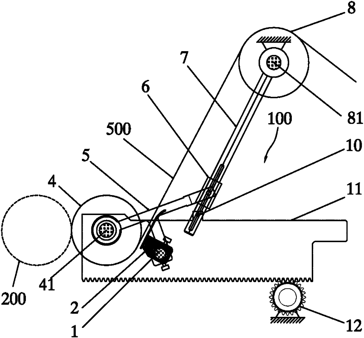 Slitting equipment and tracing guiding device thereof