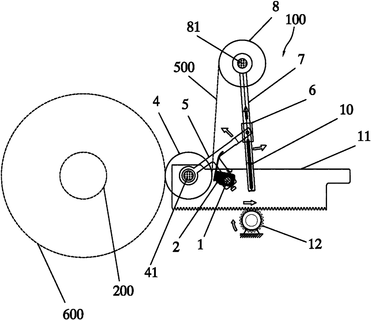 Slitting equipment and tracing guiding device thereof