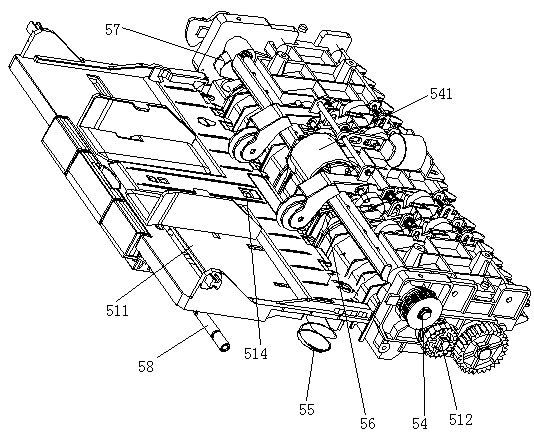 Paper entering mechanism for note receiving system and note entering method