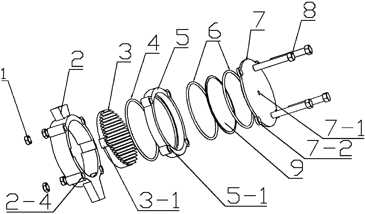 Multi-bluff body composite valve-less piezoelectric pump