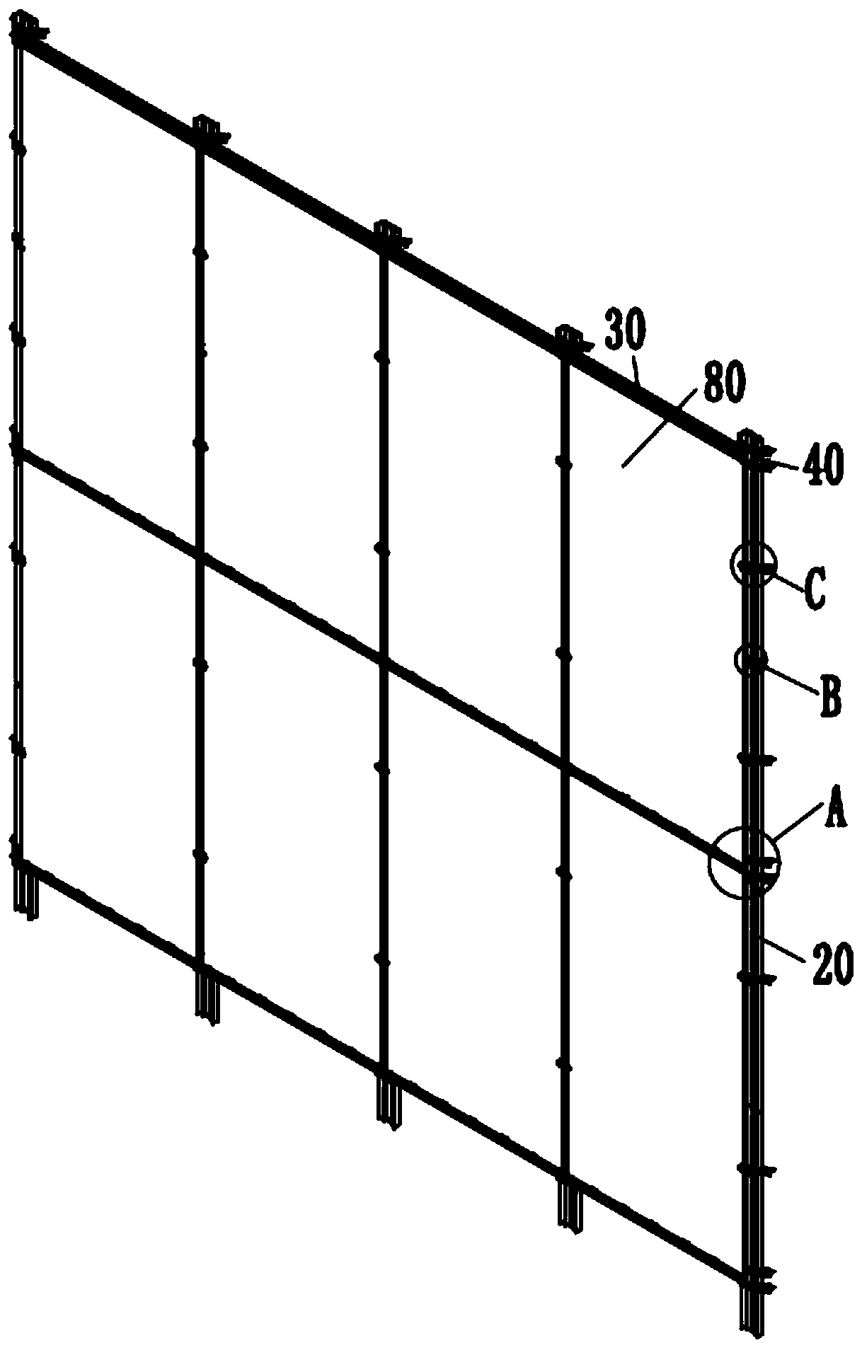 Plate-shaped fixing and installing system with drainage function