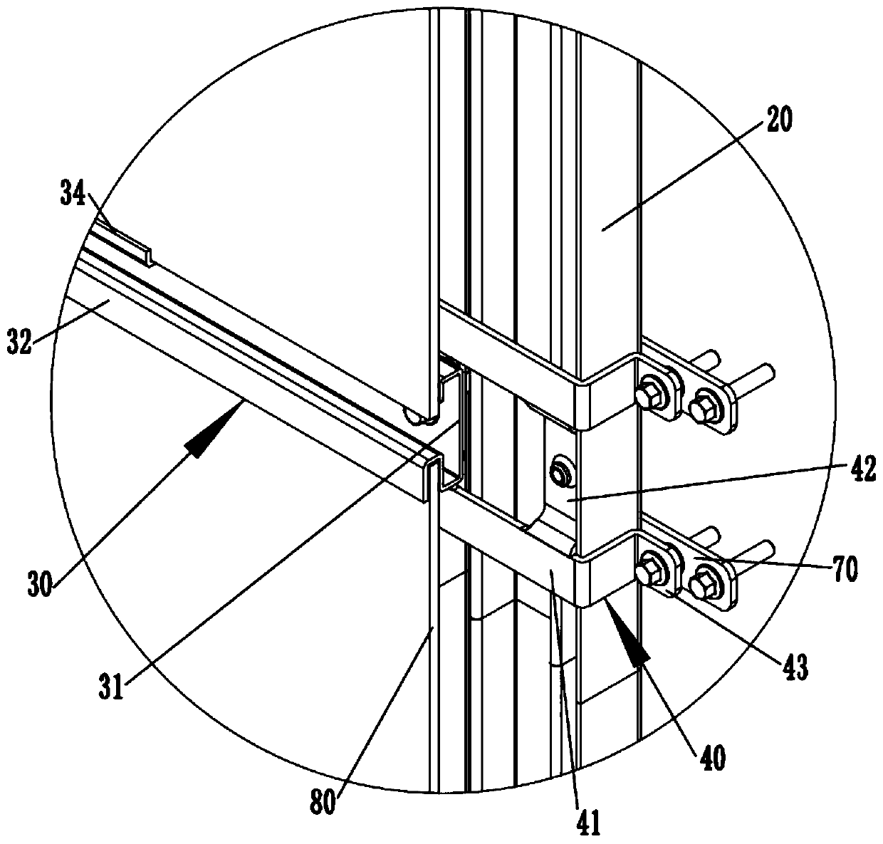 Plate-shaped fixing and installing system with drainage function