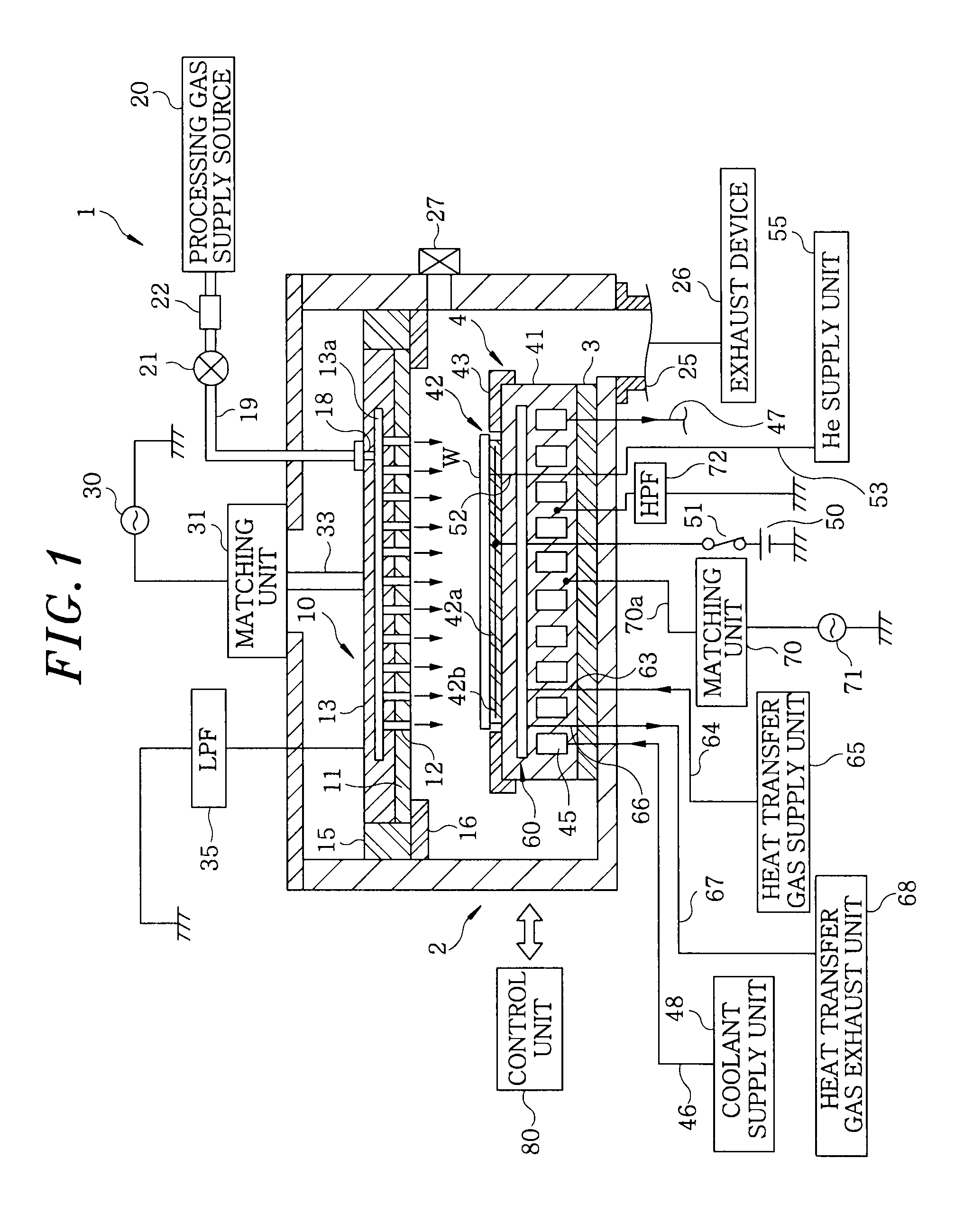 Substrate mounting table and substrate processing apparatus having same