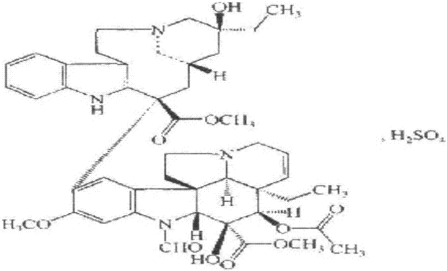 Method for semisynthesis of vincristine sulfate