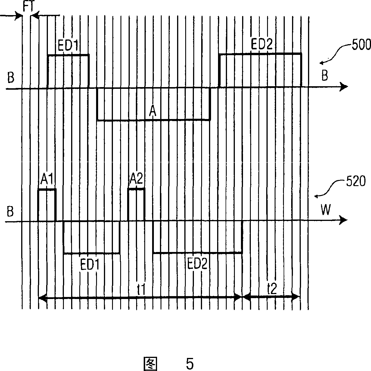 An electrophoretic display with reduced cross walk