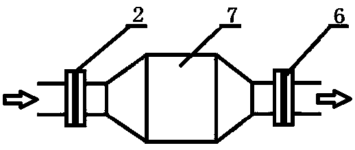 Automatic deashing device for diesel particle catcher