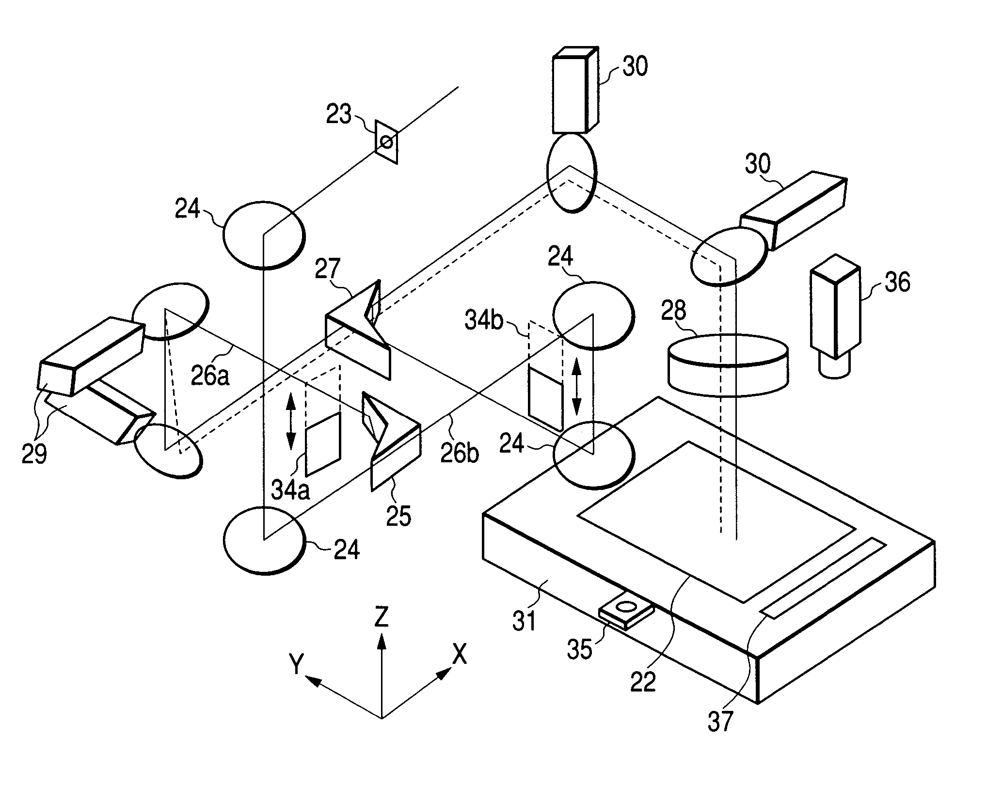 Laser beam machining device