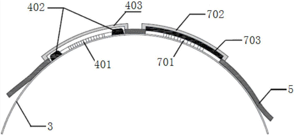 Device and method for monitoring stress transfer length of pre-tensioned prestressing rib based on optical fiber sensing