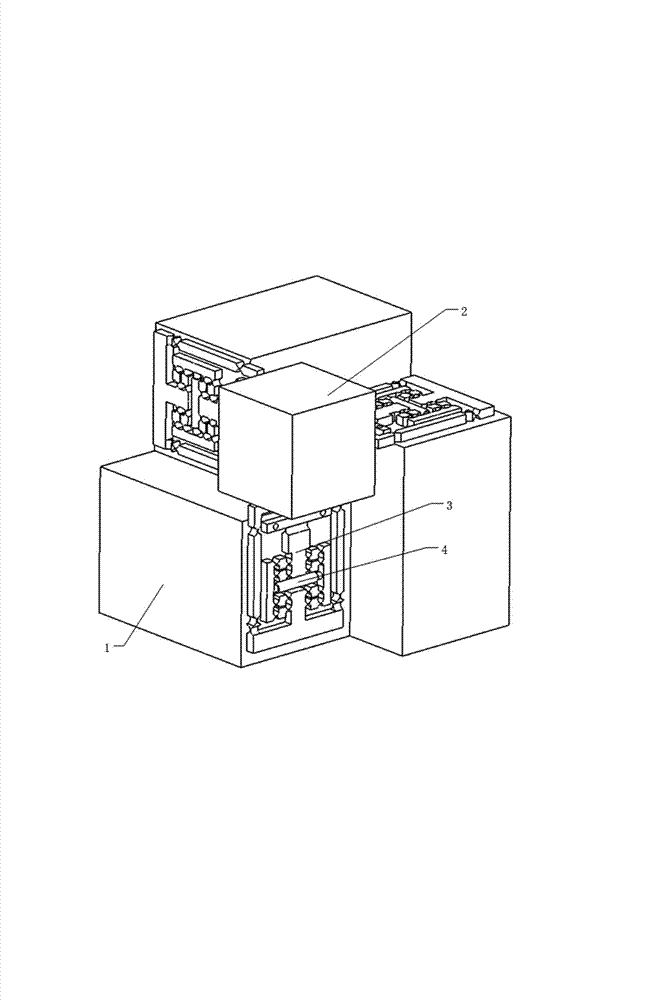 Space decoupling three-dimensional motion parallel micro-motion mechanism