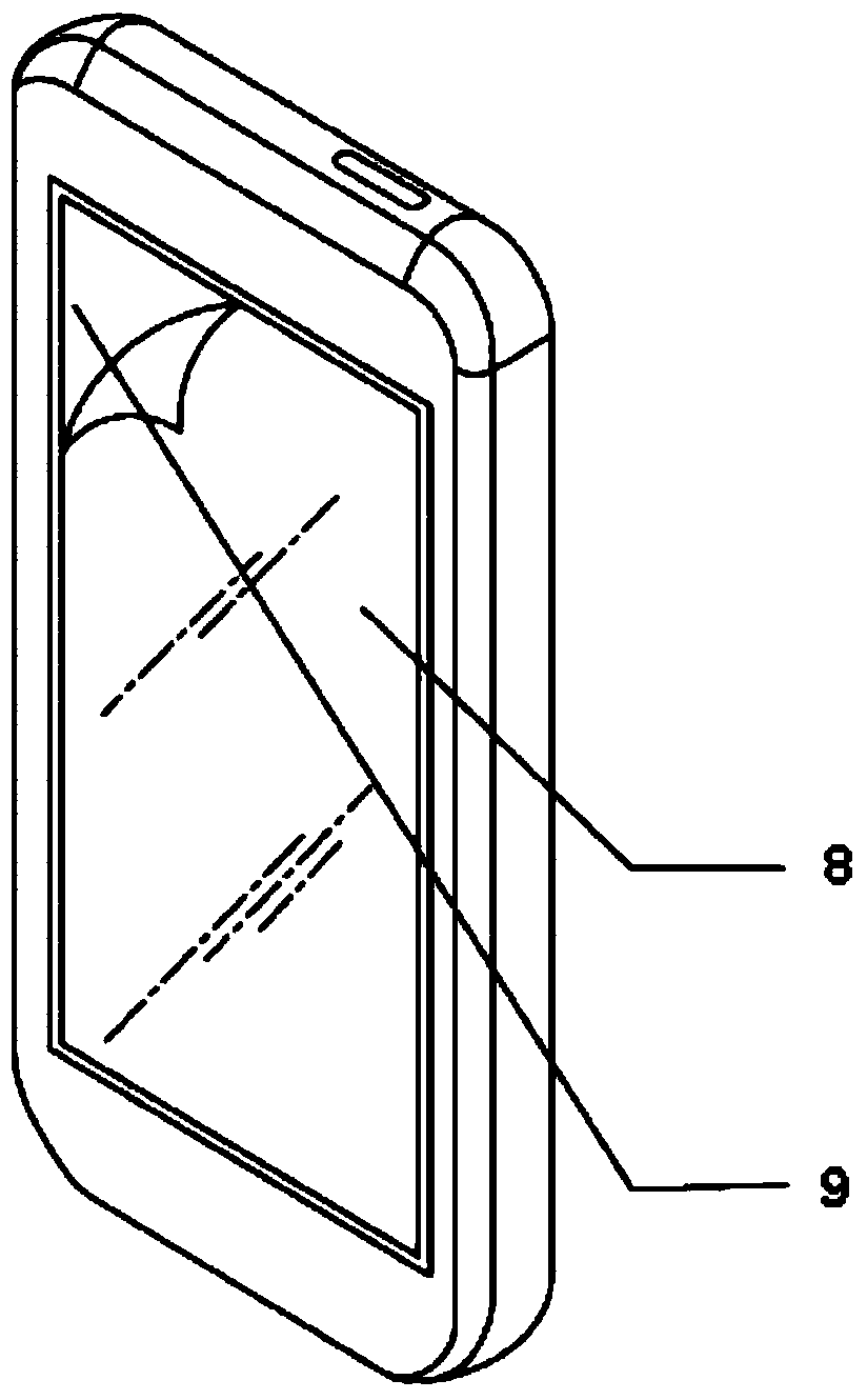 Mobile phone protection film with overheat/overcold protection and warning functions