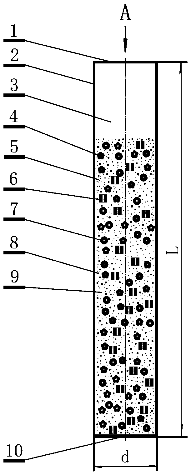 Preparation method of multi-function volcanic-ash water absorbing and storing nutrient bag for desert