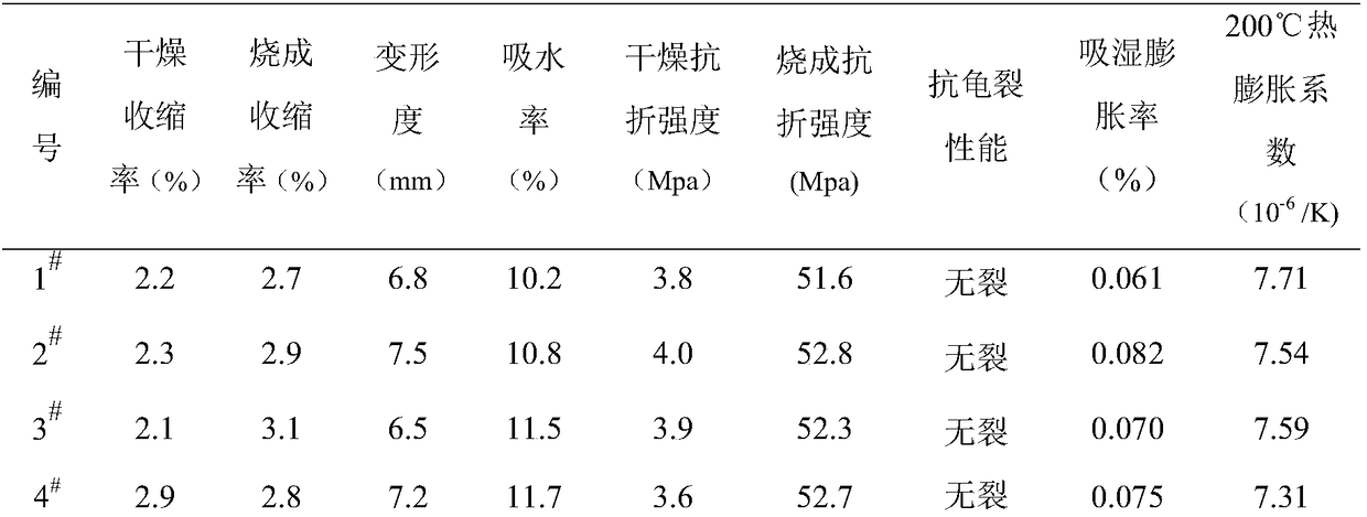 Ceramic sanitary ceramic green body and preparation method thereof