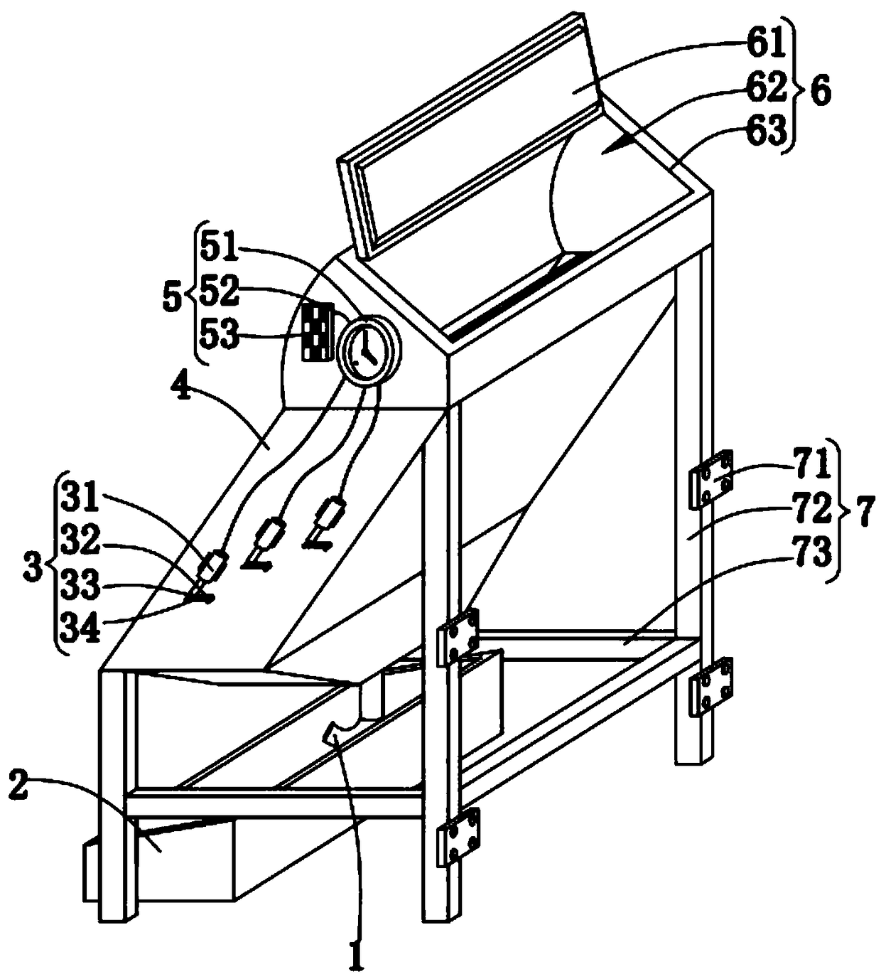 Pig feed automatic feeding device