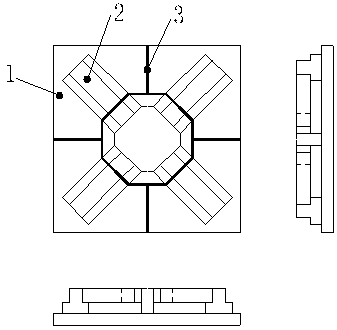 Assembled concrete pile cap and miniature pile combined foundation and construction method