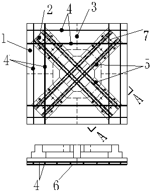 Assembled concrete pile cap and miniature pile combined foundation and construction method