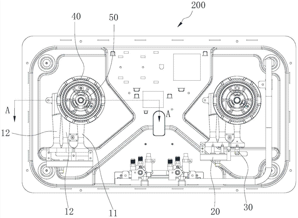 Burner and gas stove with same