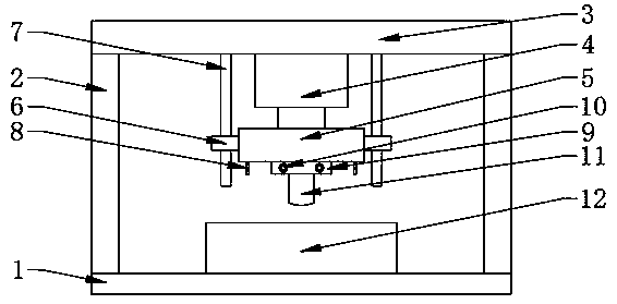 Hardware stamping die with stamping head convenient to replace