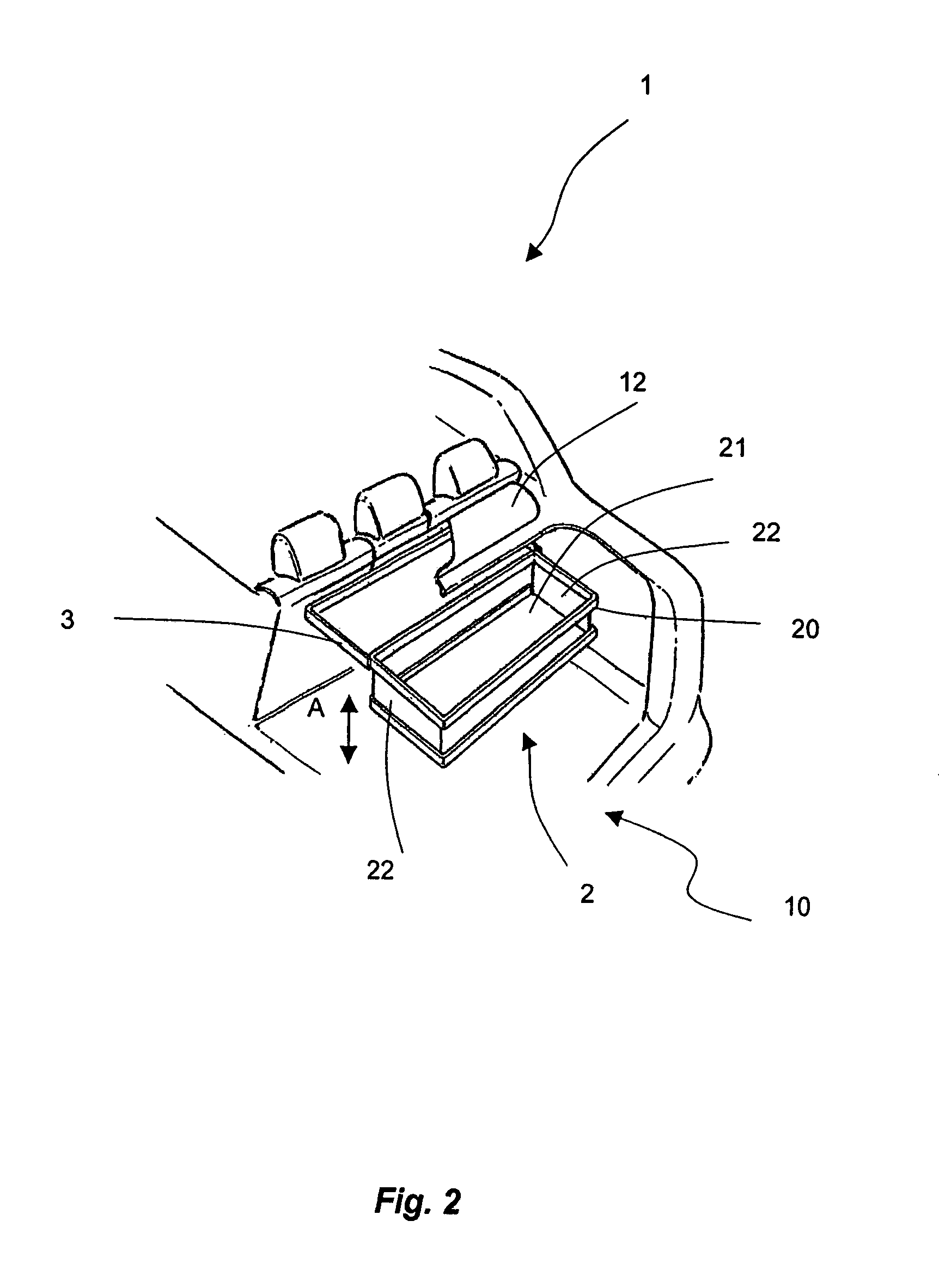 Storage container for use in a boot