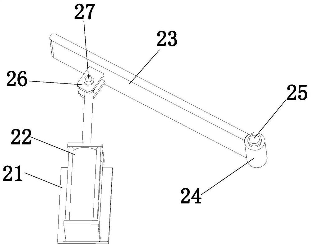 Chip processing material receiving and feeding device