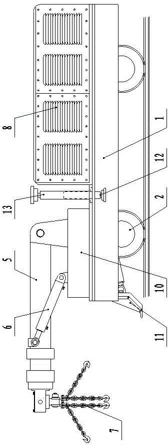 Front-cleaning rail middle-trough multi-azimuth conveyer