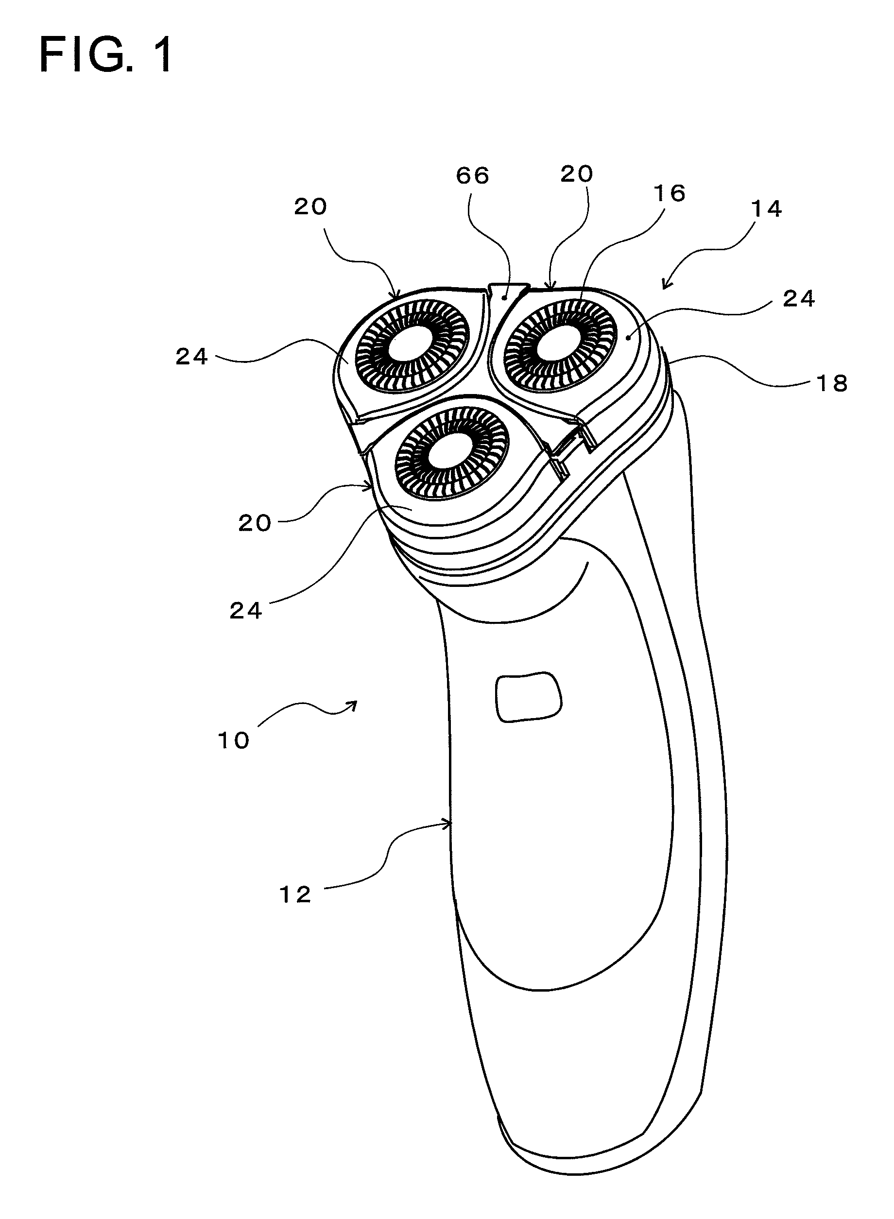 Rotary electric shaver