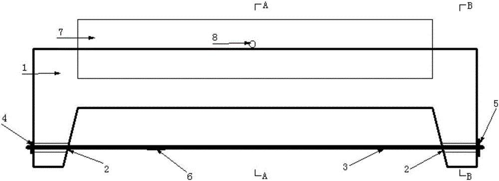 Concrete component for load-solution erosion long-term coupling action