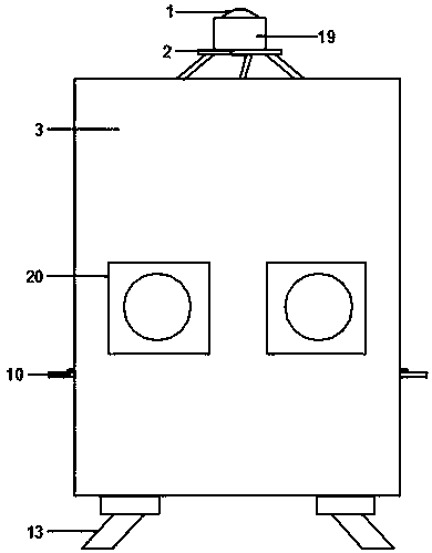 Mechanical crushing device for rapeseed grains