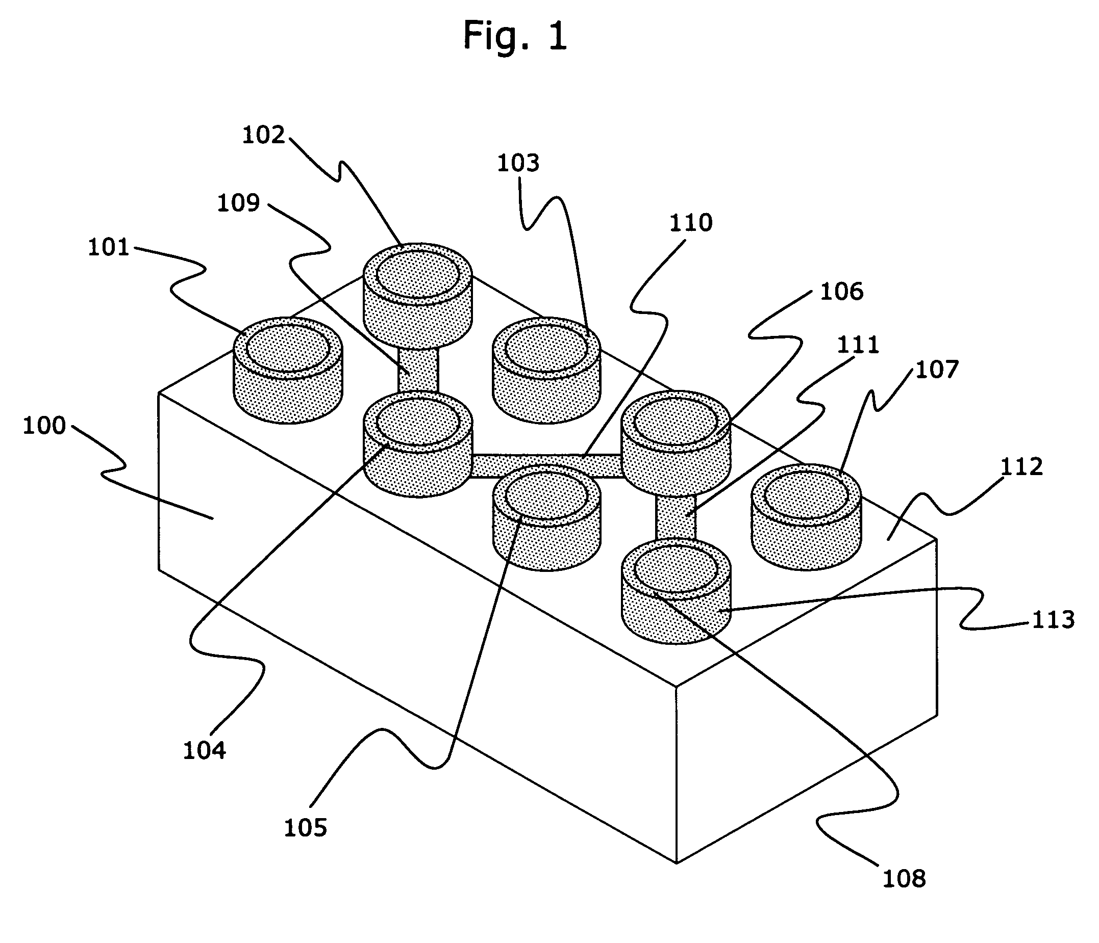 Stackable electonic blocks and a method for stacking the same