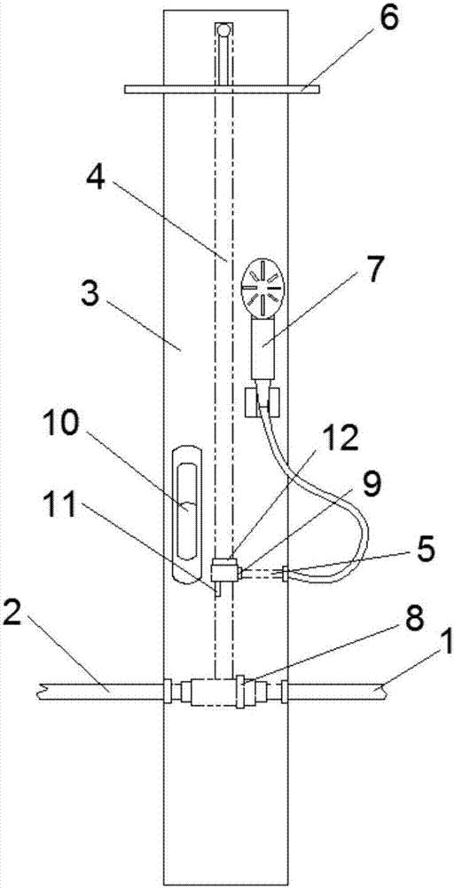 Intelligent temperature control shower system based on warming lamp adjusting function