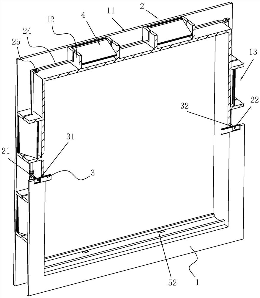 Sliding window profile and mounting method thereof